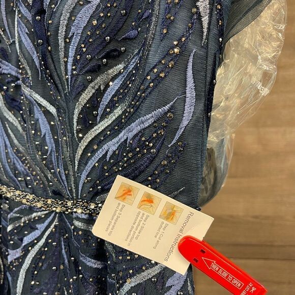 Mac Duggal 11136 Long Sleeve  Dress AUTHENTIC - Picture 12 of 14